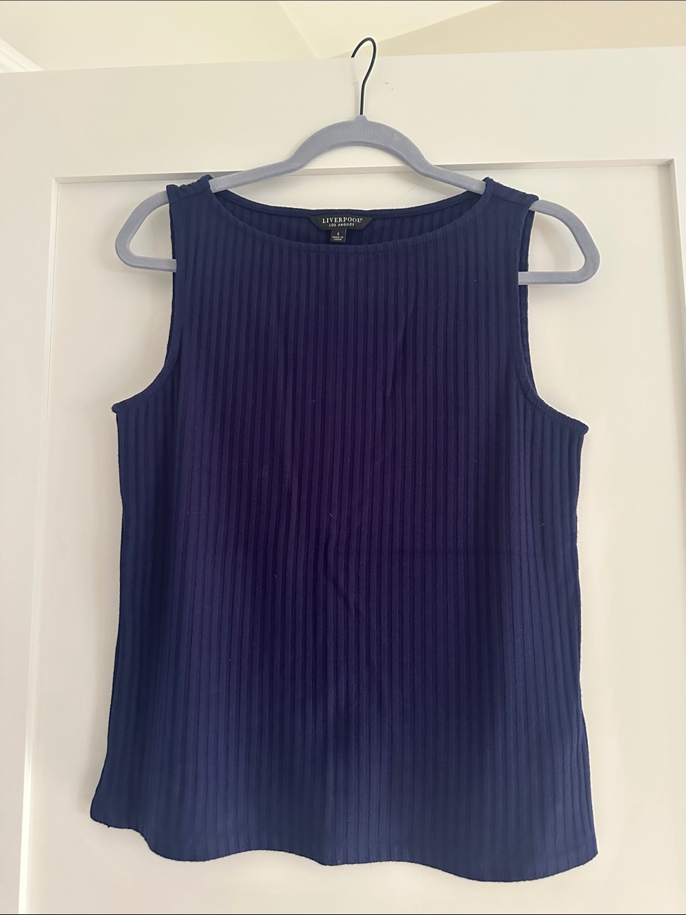 Liverpool Navy Ribbed Tank